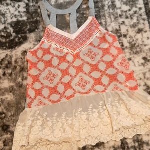 Jolt lacy hem top